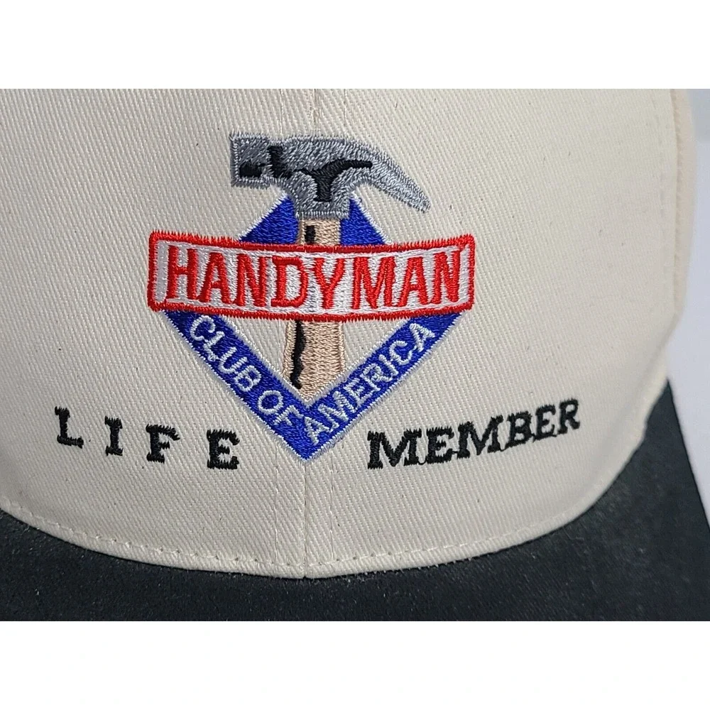 Vintage Handyman Club of America Baseball Ball Hat Cap Snap Back Trucker Farm - Picture 2 of 7